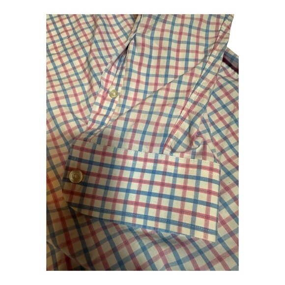 Vineyard Vines Slim Fit Tucker Shirt XXL 100% Cotton Multicolor Checkered Mens - Picture 6 of 9